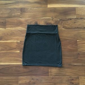 Fighting Eel brown tube mini skirt - size M